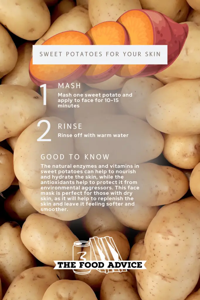 SWEET POTATOES FOR SKIN FACE MASK