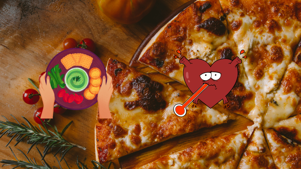 is pizza okay to eat when sick