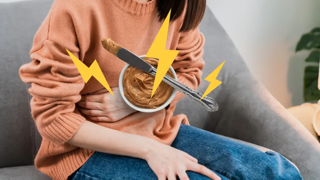 peanut butter hurts my stomach