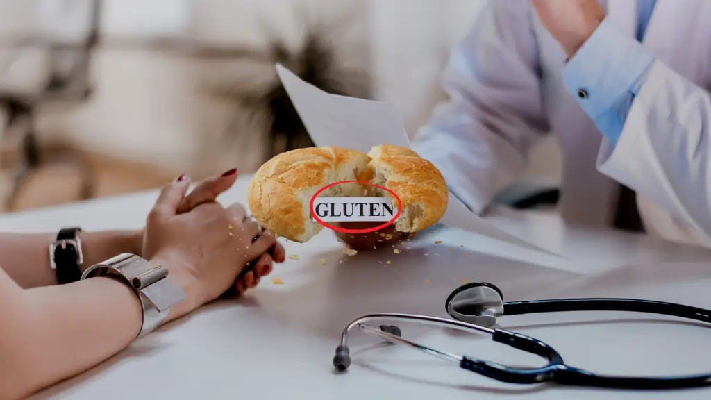 stomach pain after eating gluten
